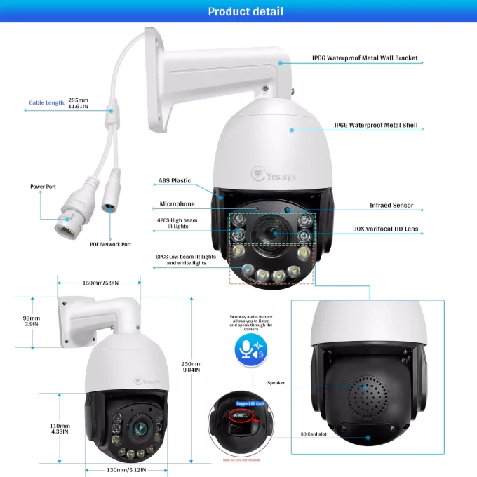 Eyes.sys 8MP 30X PTZ PoE Security Camera-22183 - Image 5