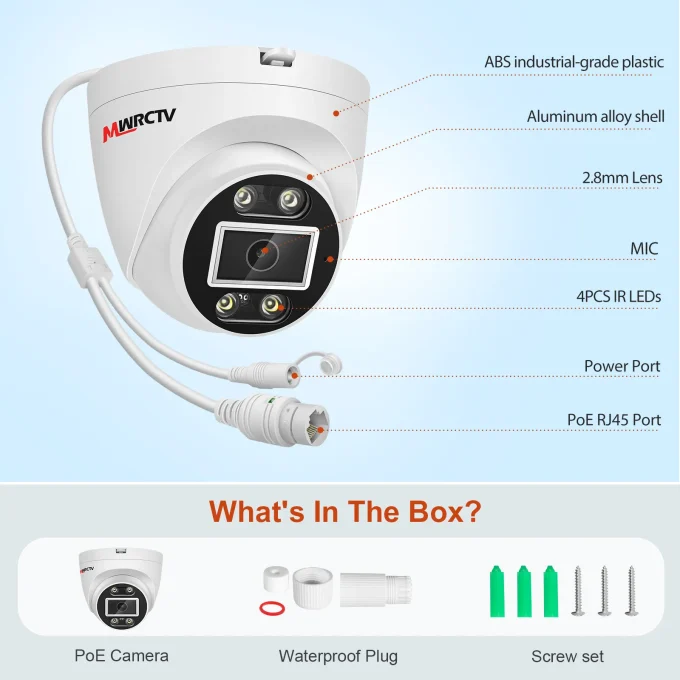 8MP POE Security Dome Camera-MN850-P - Image 9